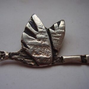 North American Indian Modernist Sterling Canada Goose Brooch Maker WJM