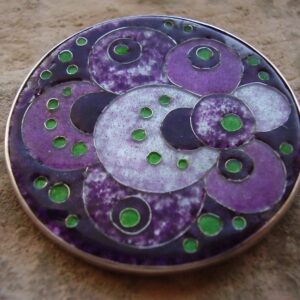 Silver and enamel Arts and Crafts Suffragette brooch English circa 1900