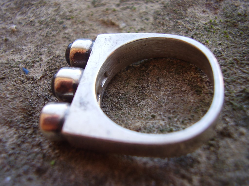 Finland Modernist silver and labradorite ring 1974 - Image 2