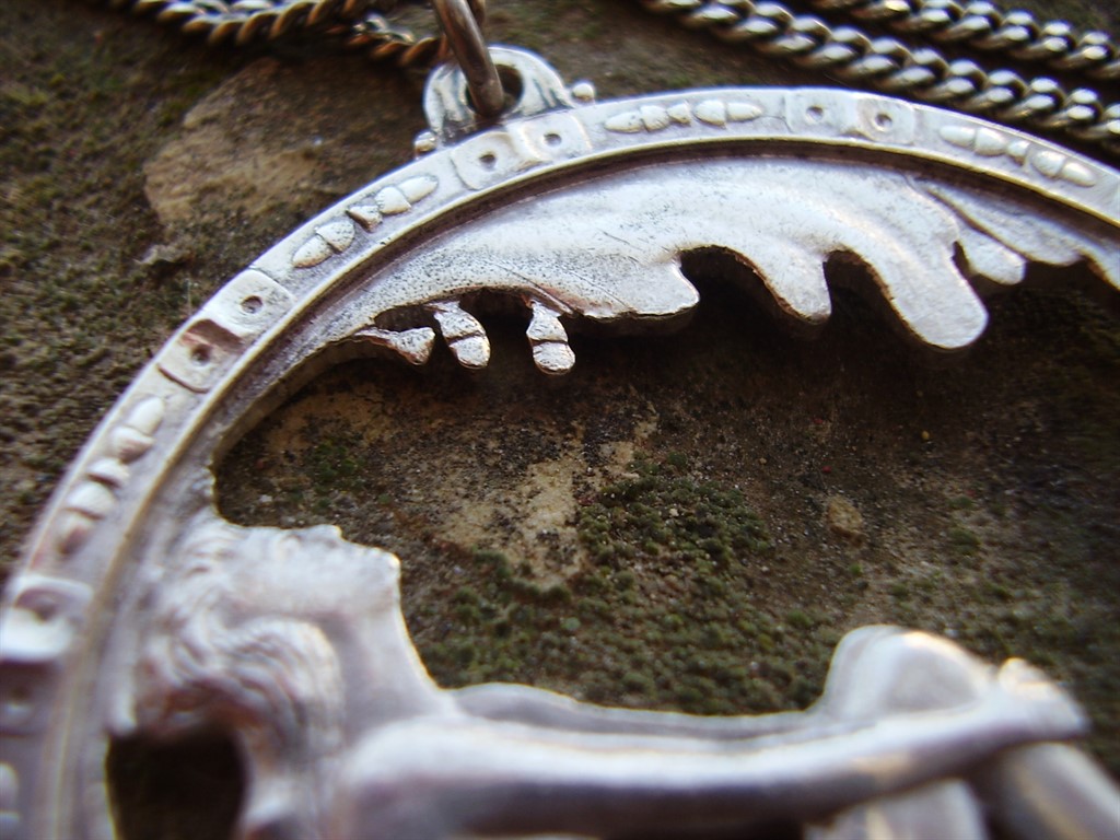 Swedish silver pendant of maiden in oak tree 1948 - Image 3