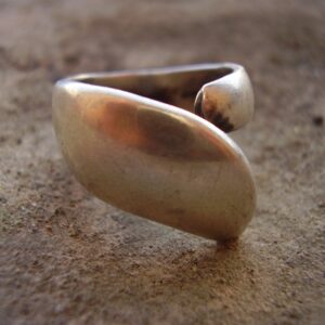 Erik Dennung Denmark circa 1960's silver adjustable ring