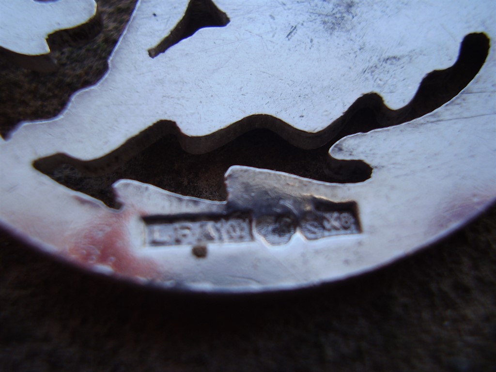 Swedish silver pendant of maiden in oak tree 1948 - Image 5