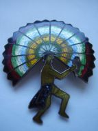 Castelan Mexico Enamelled Brooch