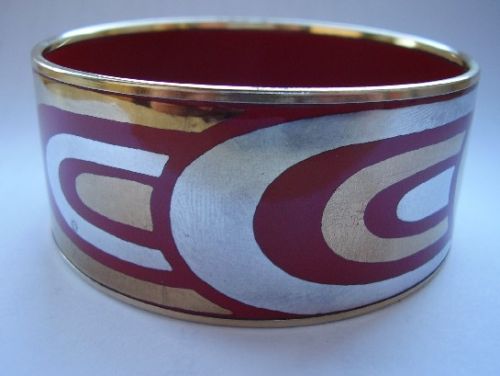 Laurana Italy 1960's Enamel Bangle